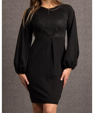 Short lace dress from the chest and back