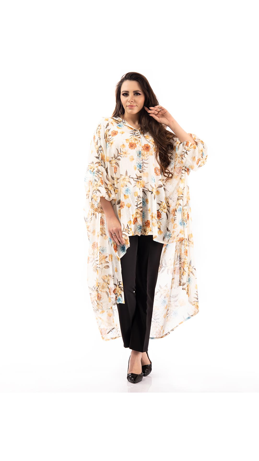 Siobhan blouse, flower pattern
