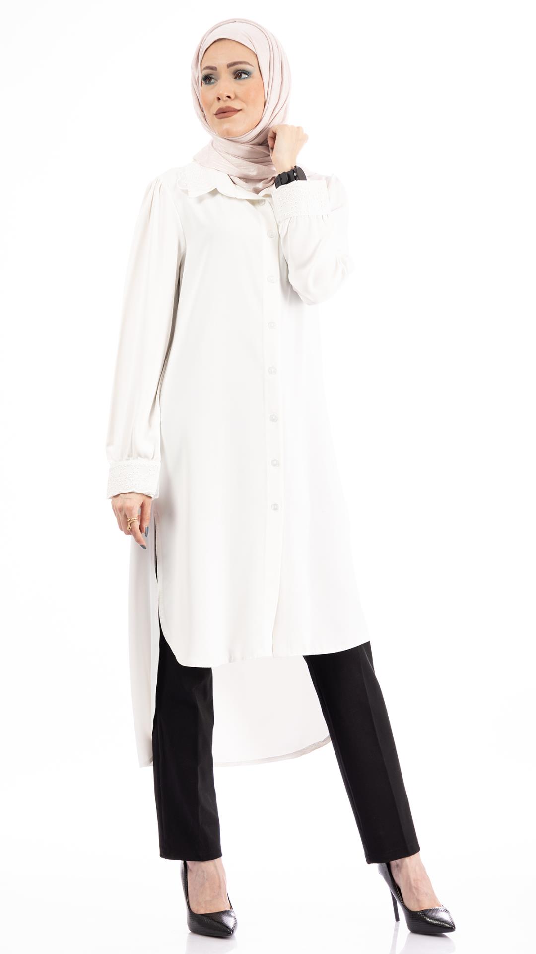 Long shirt with soft fabric