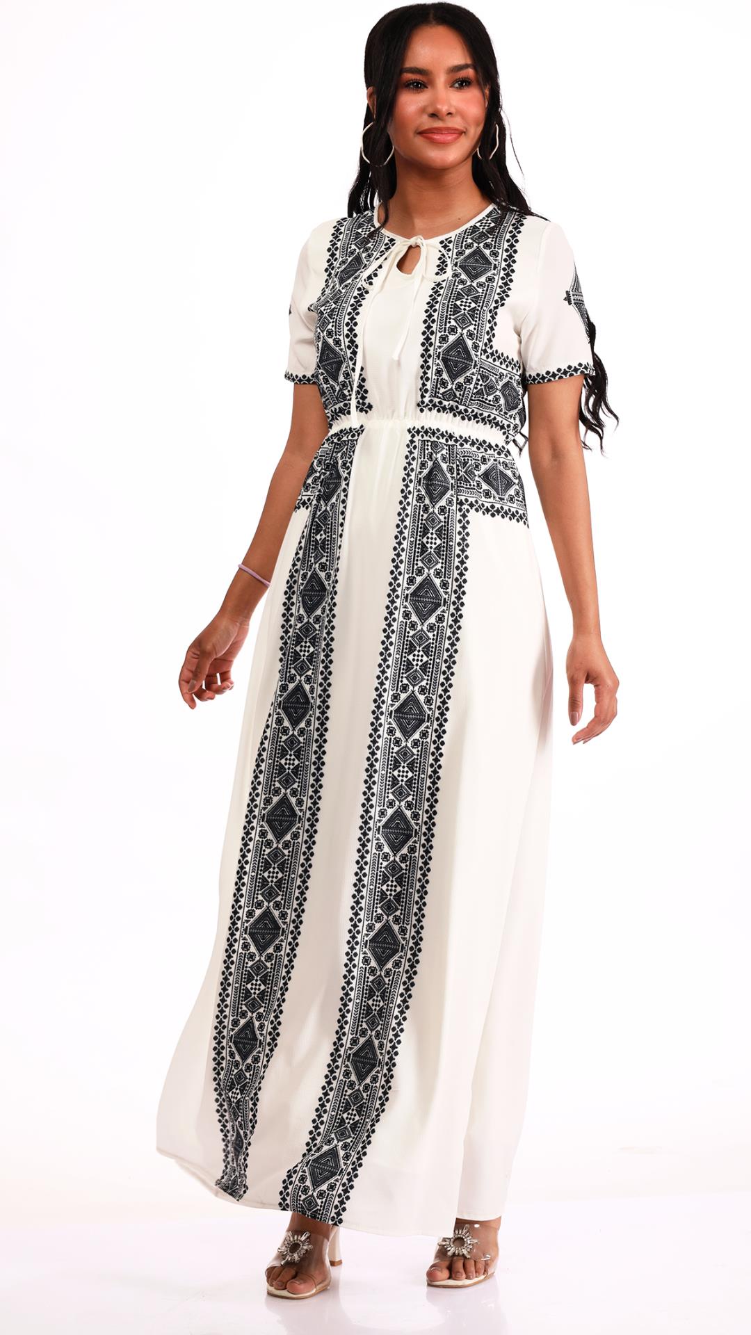 Arabic print dress 