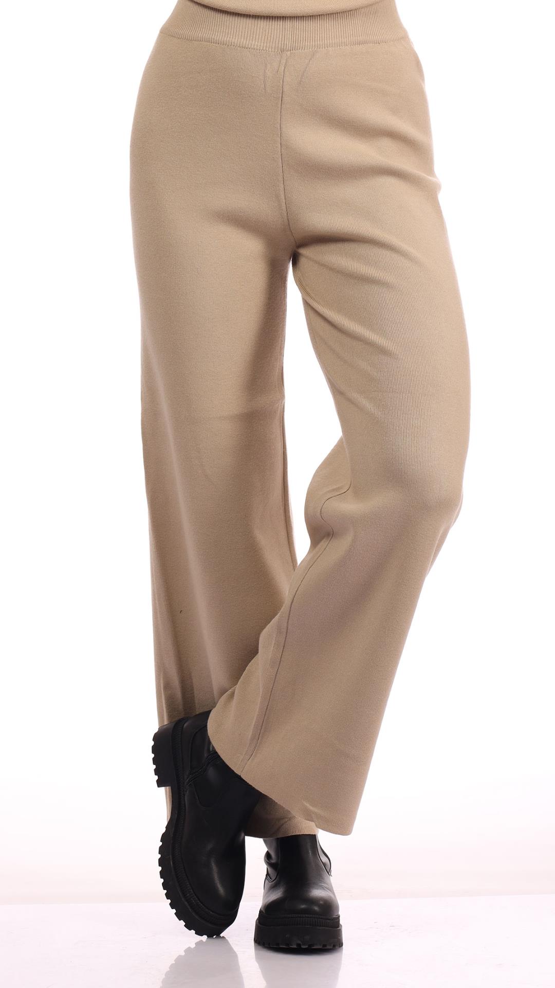 Plain wool trousers 