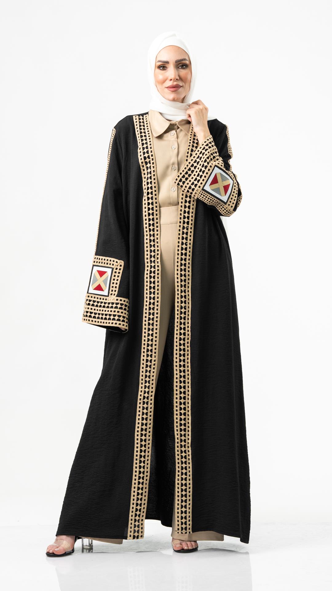 Gulf open abaya