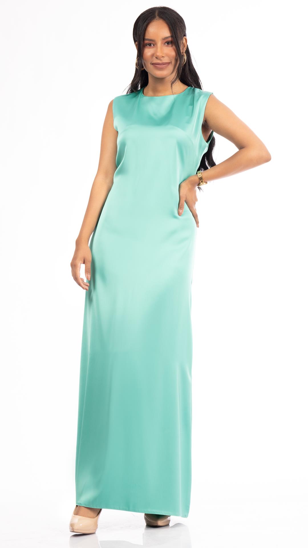 plain satin dress cut