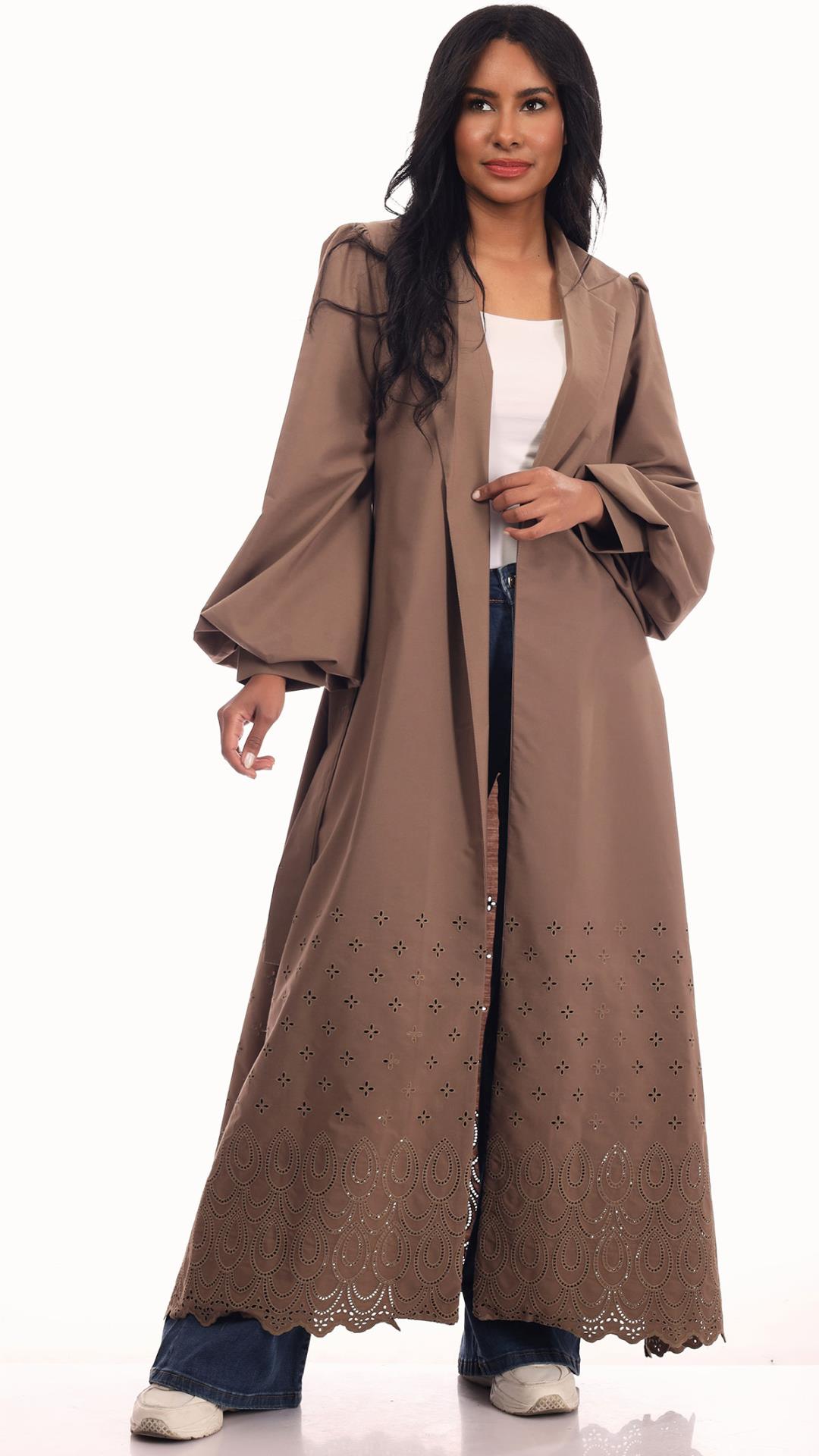 Perforated Long Abaya