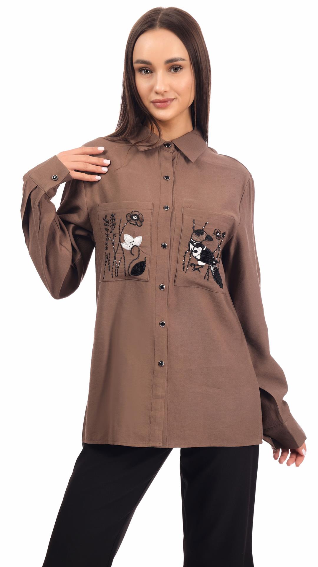 Longline Button-Up Shirt