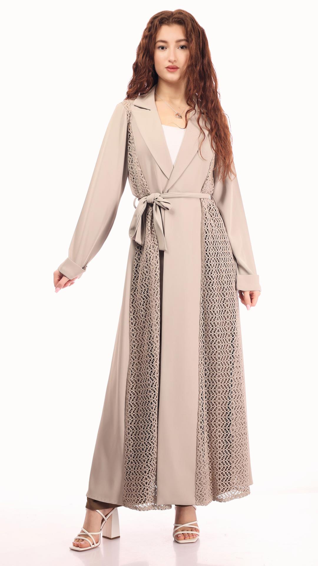 Lace Abaya with Belt