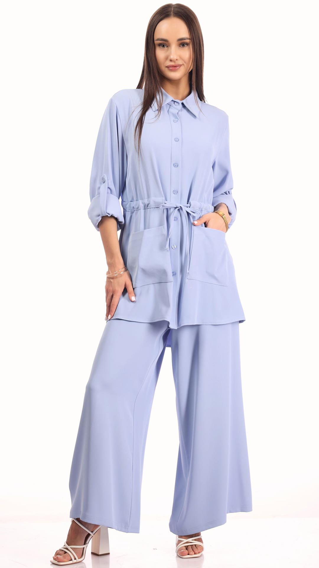 Collared A-line shirt